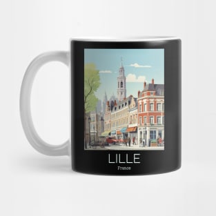 A Vintage Travel Illustration of Lille - France Mug